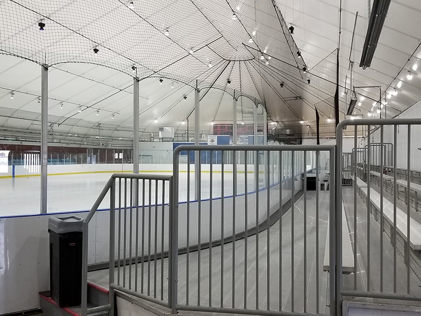 Fabric Building Piikani Nation Ice Rink.