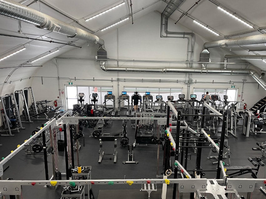 Sprung fully insulated employee work out facility