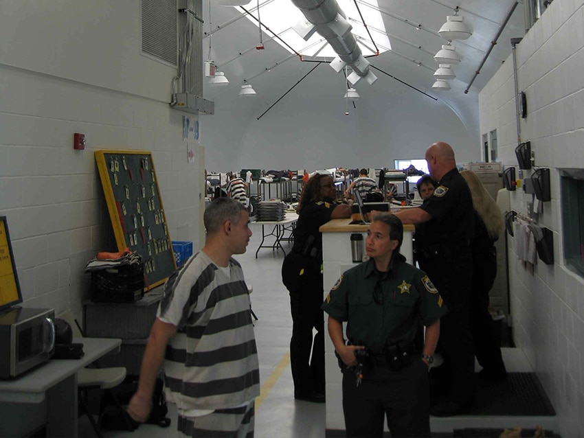 Sprung Structures inmate housing bright open facility